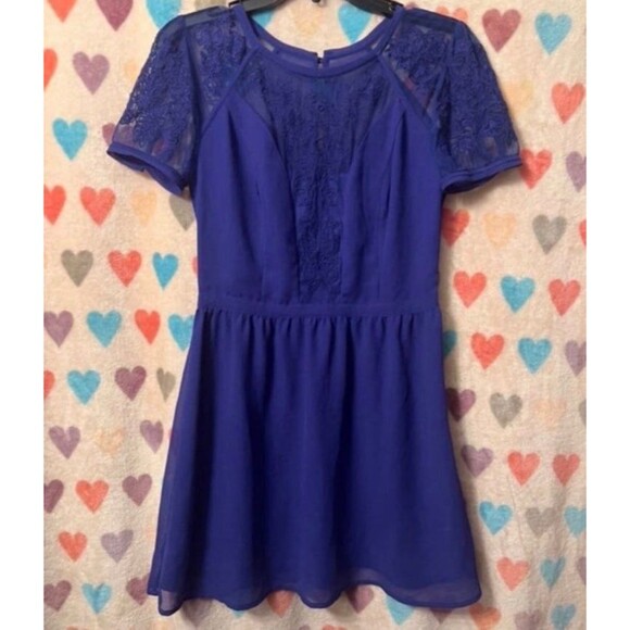 Kimchi Blue Floral Lace Babydoll Dress Urban Outfitters Small sz6 - Picture 1 of 6